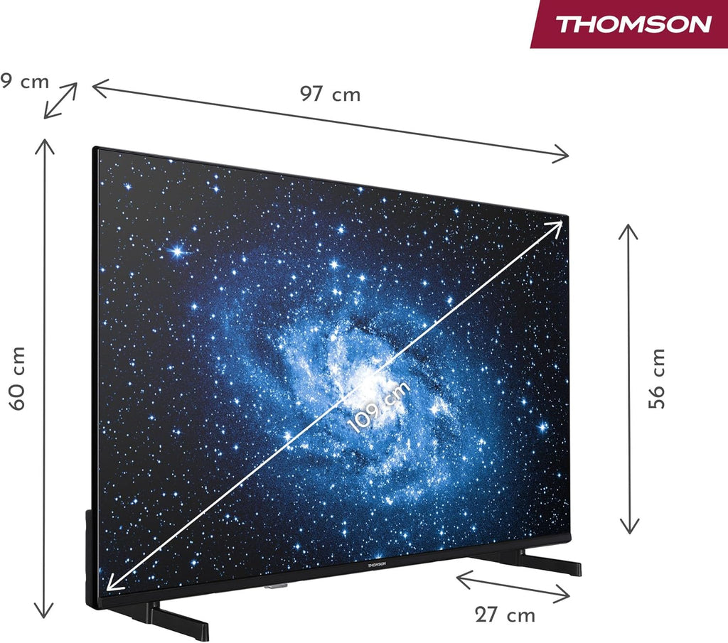 43 Pouces (108 cm) 4K UHD Smart Fire TV, Commande vocale Alexa, Triple Tuner, 43UF4S35