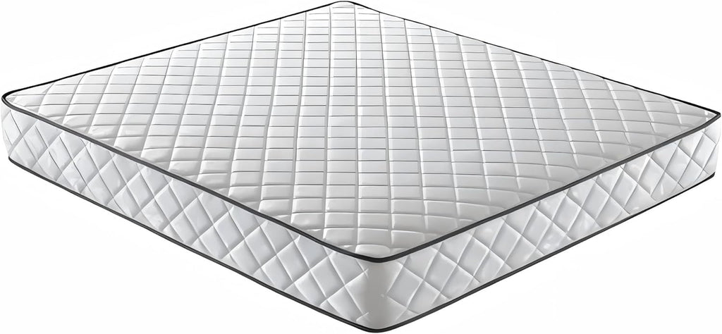 Matelas 2 Personnes 140x190CM avec 2xOreillers et Couette et Cadre de lit en Bois, Epaisseur 14CM