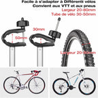 Porte-vélos électrique CXWXC avec crochet de remorquage et feu arrière
