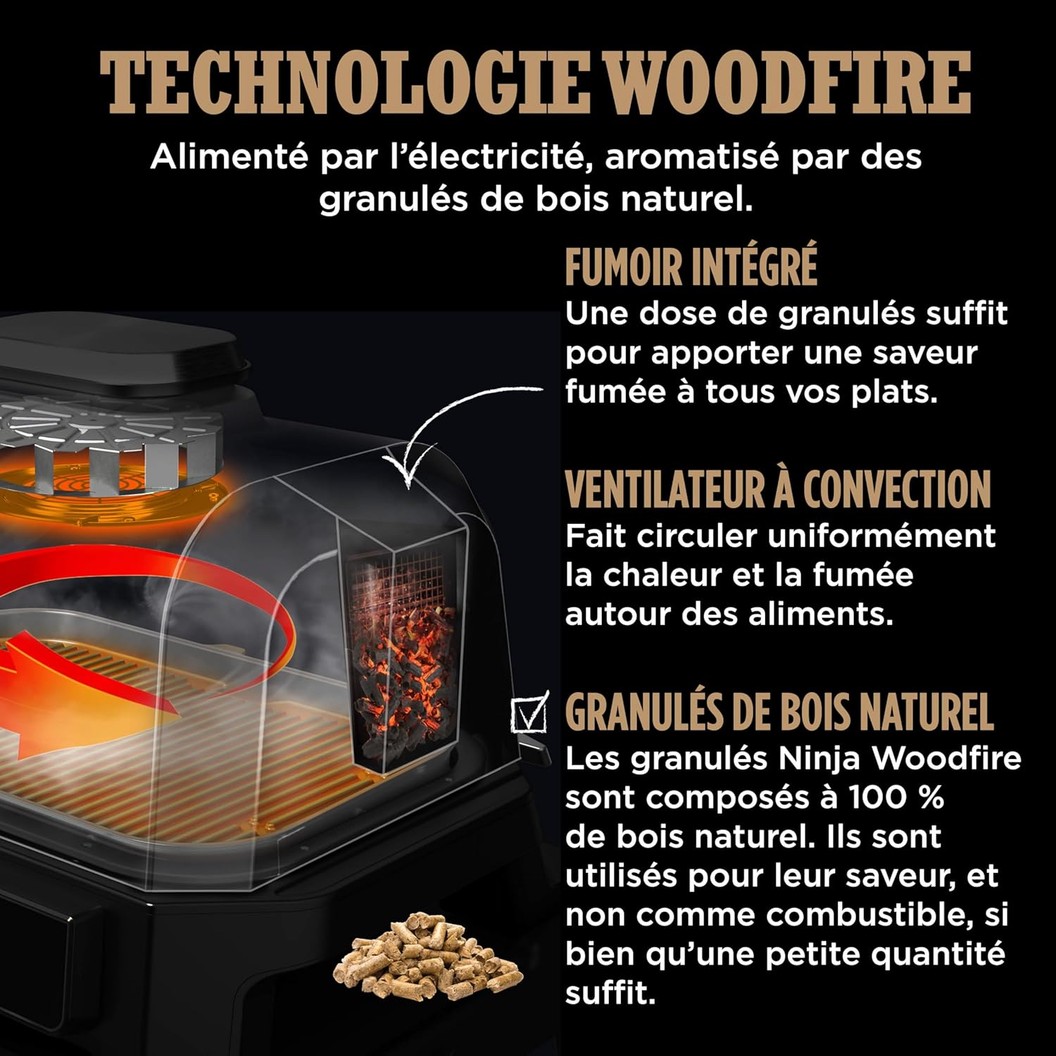 Woodfire Pro Connect XL Barbecue Électrique & Fumoir avec Contrôle d'Application, 7-en-1, OG901EUAMZ