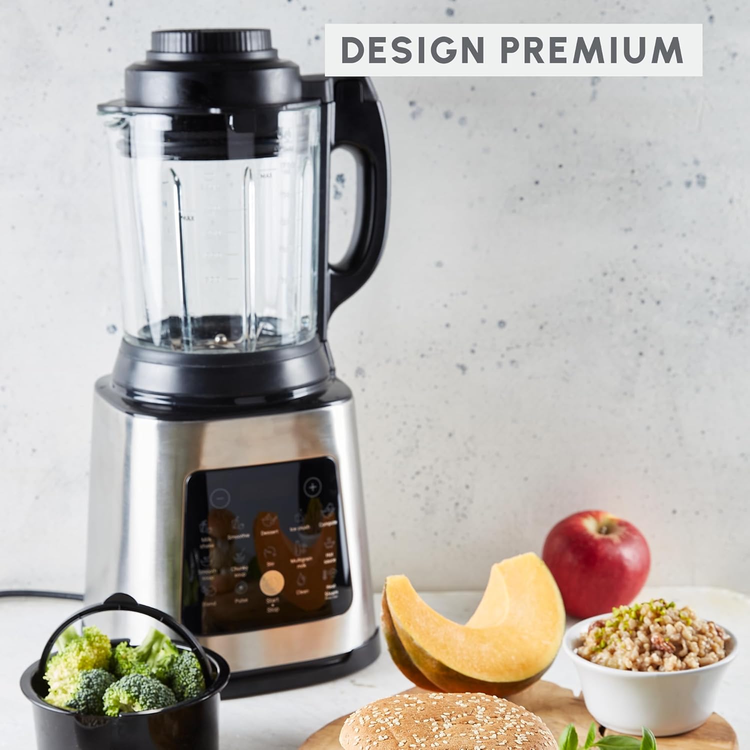 Blender chauffant, 1400 W, 10 programmes automatiques, Panier vapeur, Perfectmix Cook LM83SD10