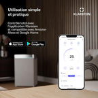 Kraftwerk Smart 12K Climatiseur Mobile - 12,000 BTU, WiFi & App Control, Ventilation 3 Niveaux