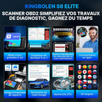 S6 Elite Valise Diagnostic Auto, OBD2 Diagnostic Français pour système Complet avec 15+ Réinitialisations