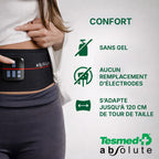 Absolute Ceinture Abdominale, electrostimulateur Musculaire Bado centraux et latéraux, Rechargeable