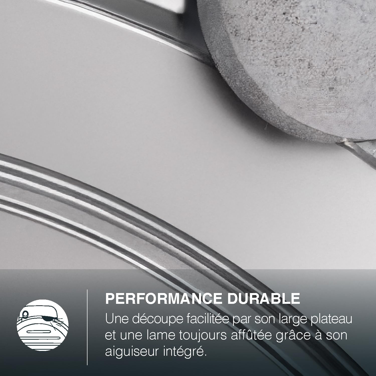 Trancheuse électrique MSX254, épaisseur de la coupe 0-12 mm, aiguiseur intégré