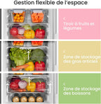 RCB169DK2(E) Réfrigérateur avec Congélateur, Température Réglable du Réfrigérateur