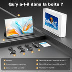 Écran Portable 15.6" 2.5K 150% sRGB 500nit Moniteur IPS Ultra-Léger