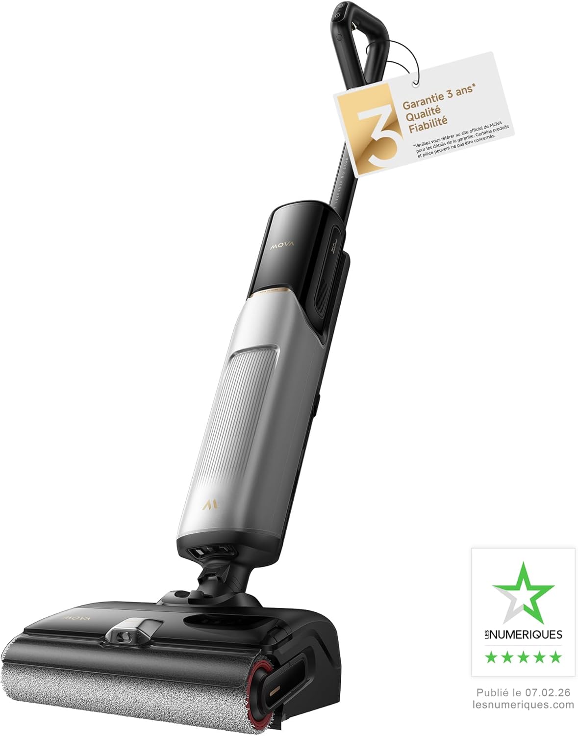 X4 Pro Aspirateur Humide et Sec, Lavage à l'eau Chaude, Anti-enchevêtrement, Auto-Nettoyage à 100 C