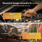 Barbecue au Charbon XL – avec Grille de Maintien au Chaud, Tablettes Rabattables, Thermomètre, Roues