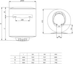 PRO1 ECO 100L - Chauffe-eau Électrique Vertical Mural Ø450 mm