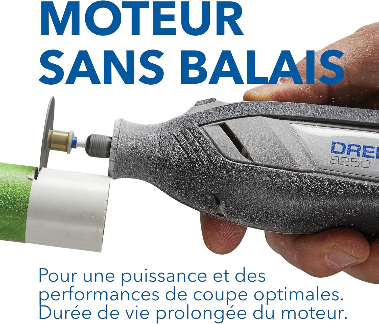 8250 Outil rotatif sans fil 12 V 5 000-30 000 tr/min Kit d'outils multifonctions sans balais avec boîte Dremel