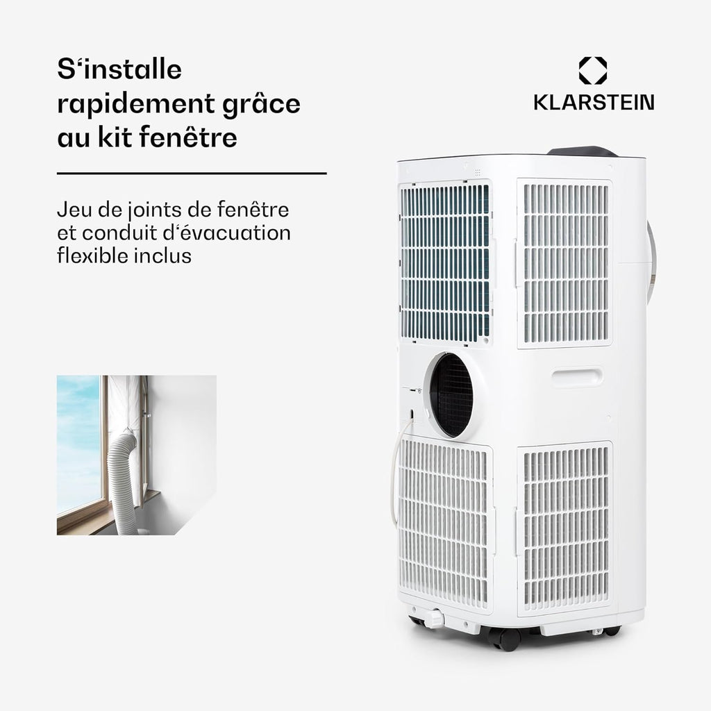Kraftwerk Smart 12K Climatiseur Mobile - 12,000 BTU, WiFi & App Control, Ventilation 3 Niveaux
