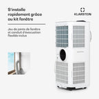 Kraftwerk Smart 12K Climatiseur Mobile - 12,000 BTU, WiFi & App Control, Ventilation 3 Niveaux