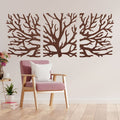 Décoration murale arbre en bois 3 panneaux branches