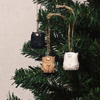 Ours en bois sculpté à la main, statue d'ours, décoration de Noël, décoration de bureau