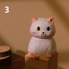 Figurine de chat en bois sculptée à la main, ornement de chat artisanal, décoration intérieure