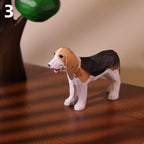 Figurine de chien en bois fait main, teckel, sculpture artisanale pour décoration intérieure