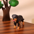 Figurine de chien en bois fait main, teckel, sculpture artisanale pour décoration intérieure