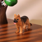 Figurine de chien en bois fait main, teckel, sculpture artisanale pour décoration intérieure