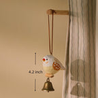 Oiseau en bois fait main, Ornement de Noël, Décoration intérieure artisanale