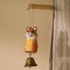 Ornement de tigre en bois fait main, décoration d'intérieur et de Noël
