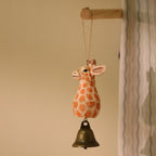 Ornement girafe en bois, décoration intérieure, décoration de Noël, art du bois fait main