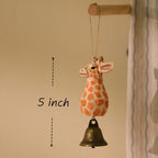 Ornement girafe en bois, décoration intérieure, décoration de Noël, art du bois fait main