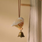 Oiseau en bois fait main, Ornement de Noël, Décoration intérieure artisanale