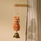 Ornement de tigre en bois fait main, décoration d'intérieur et de Noël