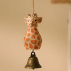 Ornement girafe en bois, décoration intérieure, décoration de Noël, art du bois fait main