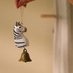Zèbre en bois décoration intérieure artisanale fait main ornement animal
