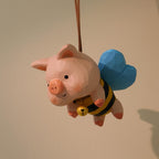 Cochon en bois décoratif fait main, décoration intérieure rustique, art du bois, décoration de Noël