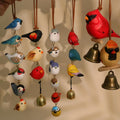 Figurine de cardinal en bois, objet décoratif fait main