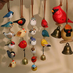 Figurine de cardinal en bois, objet décoratif fait main