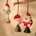 Décorations de Noël sculptées à la main – Père Noël et bonhomme de neige en bois