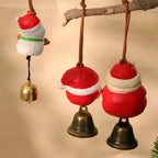 Décorations de Noël sculptées à la main – Père Noël et bonhomme de neige en bois
