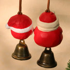 Décorations de Noël sculptées à la main – Père Noël et bonhomme de neige en bois