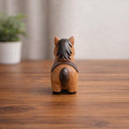 Figurine de cheval en bois fabriquée à la main | Décor poney mignon | Jouet Waldorf