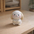 Figurines d'animaux de ferme en bois sculptés à la main - Vache, Hamster, Lapin, Mouton - Lot de 4 - Décoration naturelle faite main
