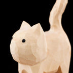 Figurines d'animaux en bois à peindre - Chien, Ours, Oiseau
