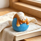 Figurine de chat yoga en bois massif sculptée à la main, décoration de bureau chaton tigré, cadeau pour amateur de yoga